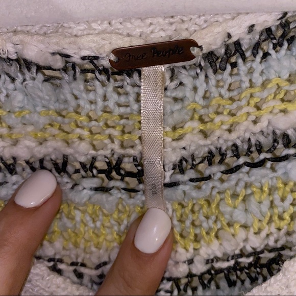 FREE PEOPLE oversize loose knit striped sweater M - Picture 3 of 5